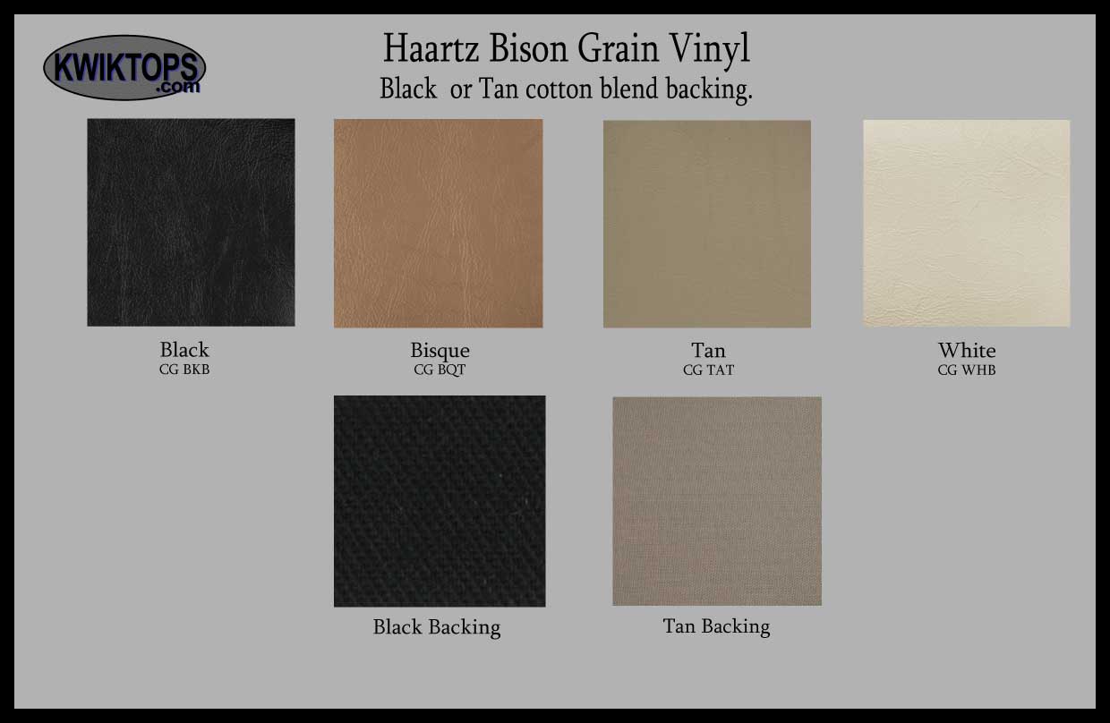 Haartz Bison Grain Vinyl Top Material