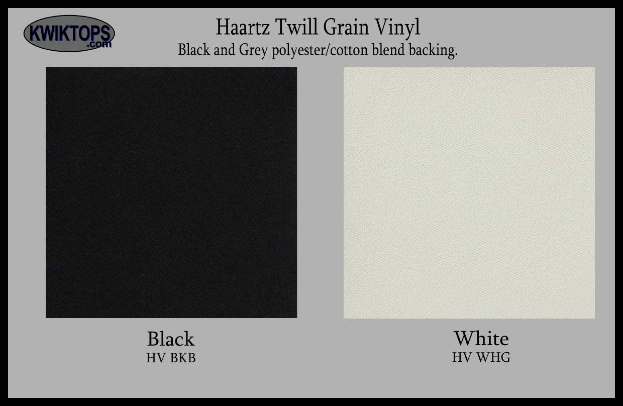Haartz Twill Grain Vinyl Top Material