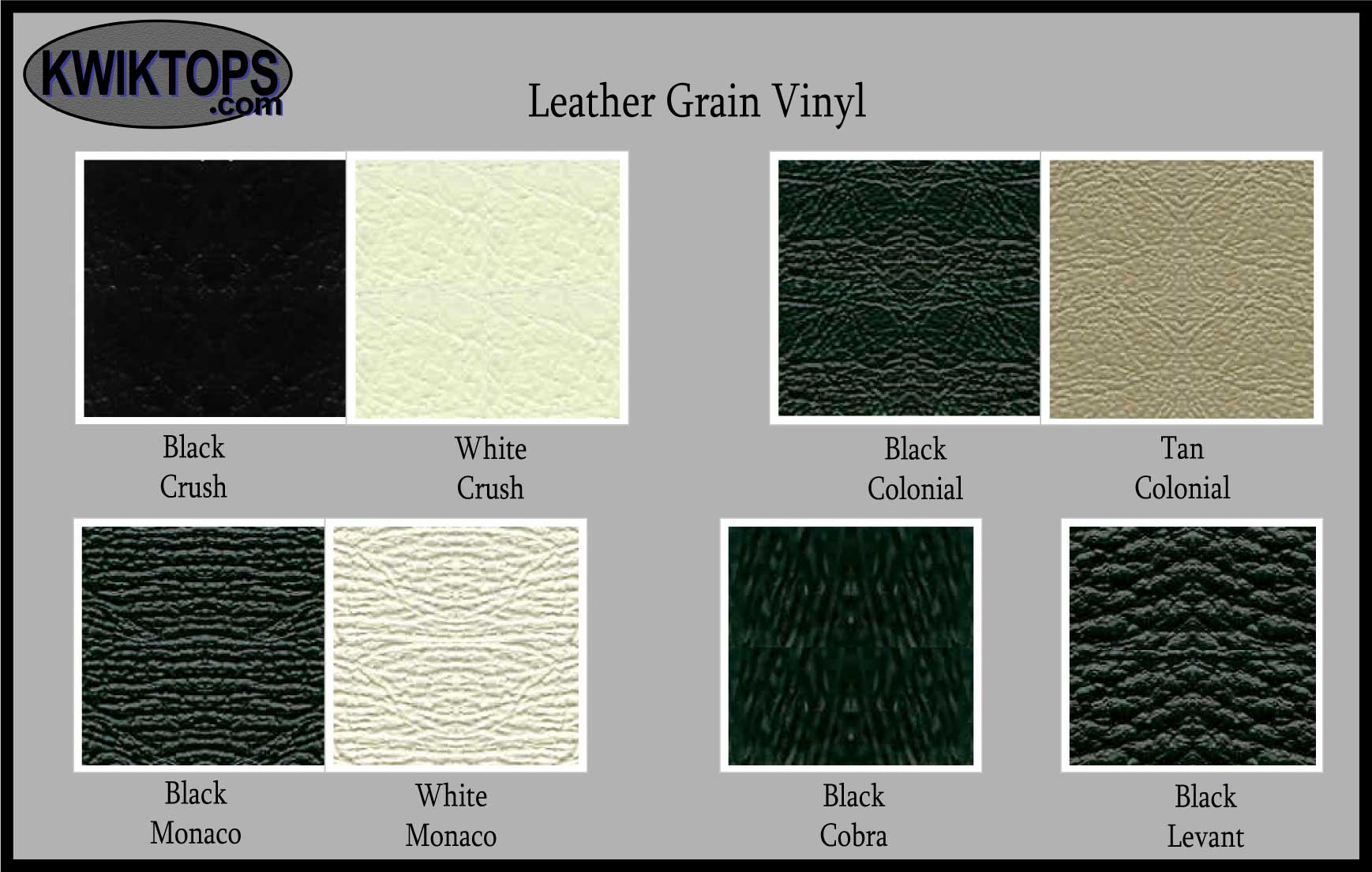 Ez-On Leather Grain Vinyl Top Material