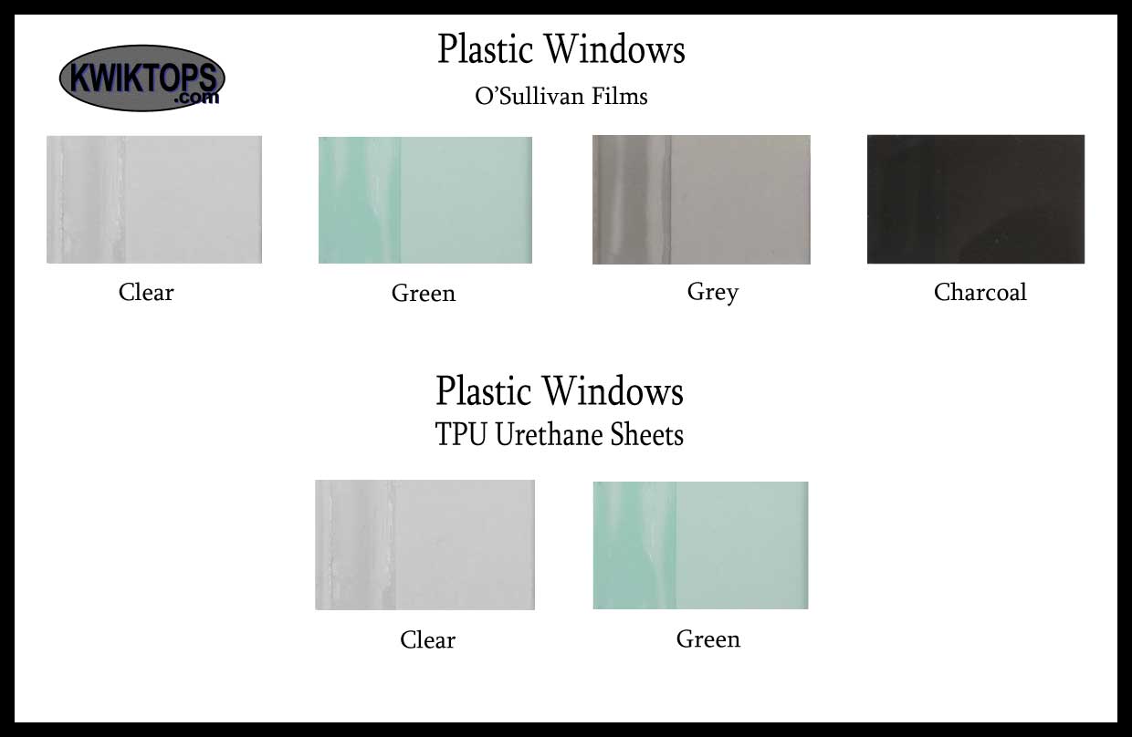 Convertible Plastic Window Colors