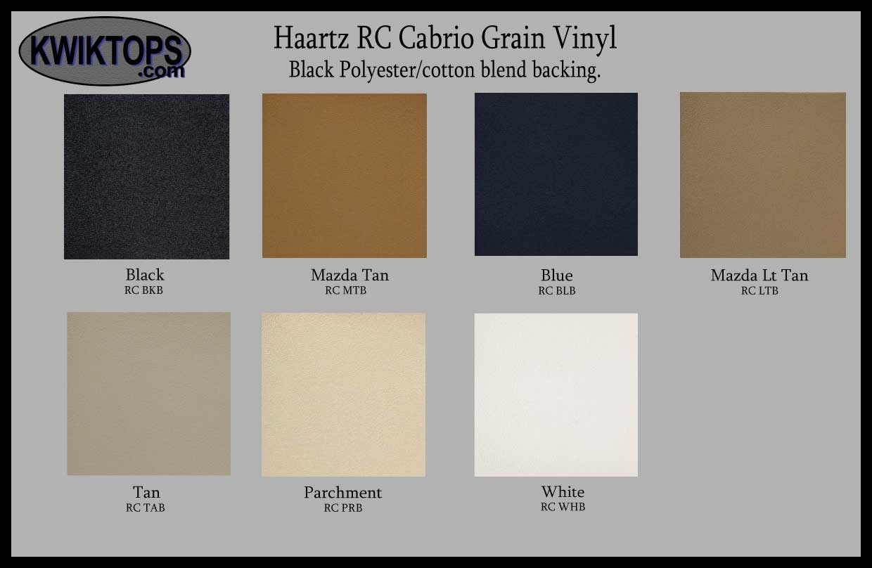 Haartz RC Cabrio Grain Vinyl Top Material