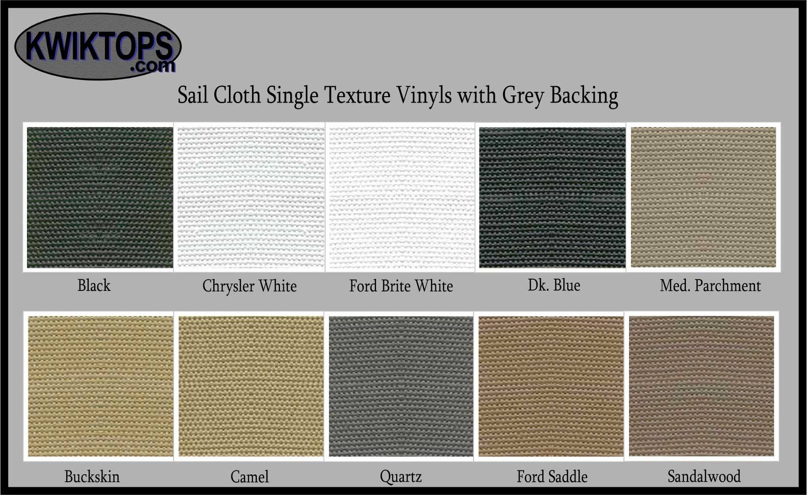Ez-On Sail Cloth Single Texture Vinyl Top Material