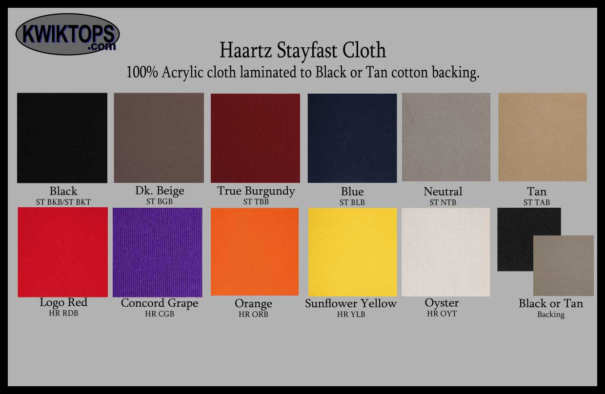 Haartz Stayfast Cloth Top Material
