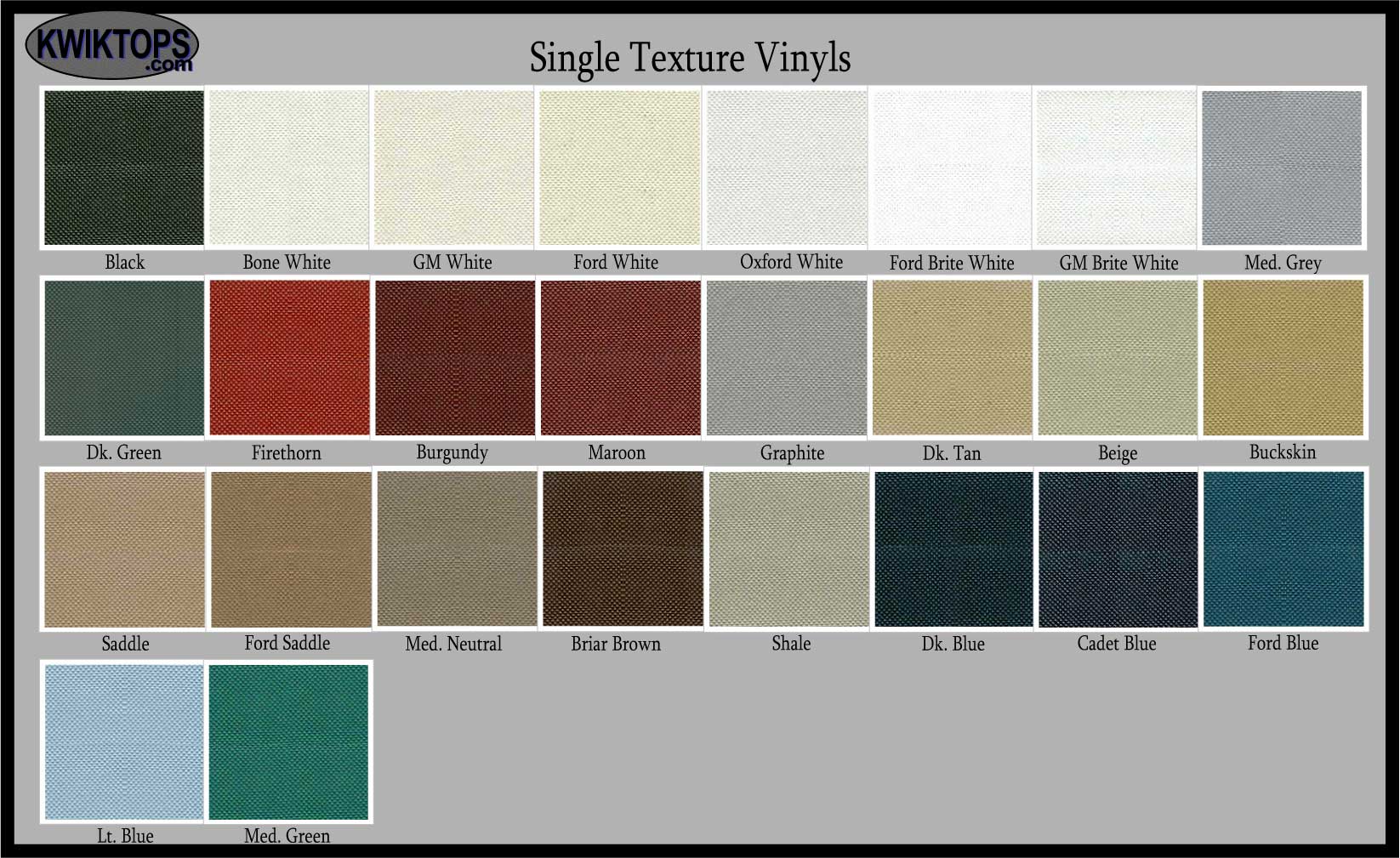Ez-On Single Texture Vinyl Top Material
