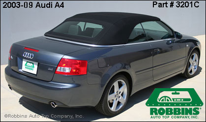 ROBBINS-3201C - Audi 2003-On A4 & S4 Cabriolet Convertible Top & Heated Glass Window