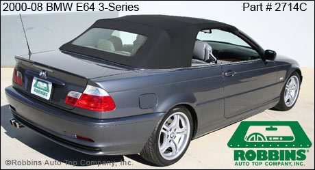 ROBBINS-2714C - BMW 2000-08 E46/323/325/330/M3 Convertible Top & Heater/Defrost Glass Window